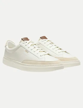 Black Sneaker Kieran_Tenn Weiß 41 - BOSS - FashionsVida
