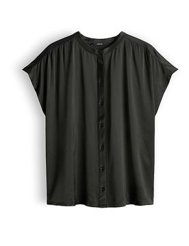 Blusa KORALIE DETAIL verde oscuro 38