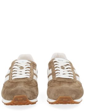 Mick Leather-Trimmed Suede Sneakers