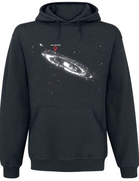 Kapuzenpullover - You Are Here - M bis L - für Männer - Größe L - schwarz - Männer - male