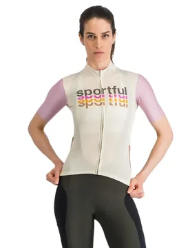 Maglia A Maniche Corte Supergiara Logo 2 Cream - Sportful - FashionsVida