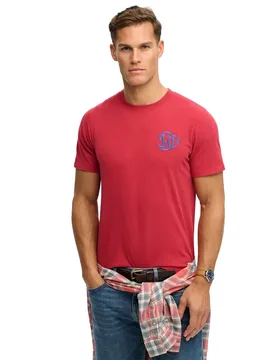 T-shirt à Manches Courtes Neon Relaxed Prep Red 2XL - Superdry - FashionsVida