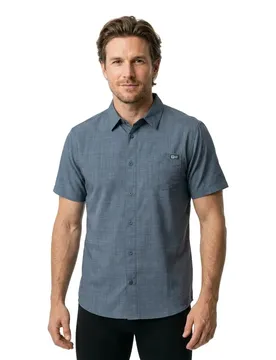 Chemise à Manches Courtes Breezer Perf Button Up Monument L