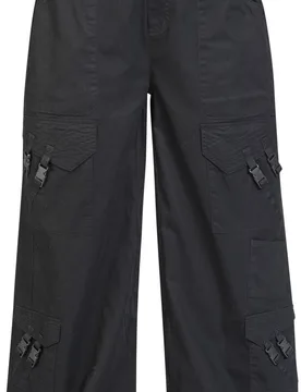Gothic Stoffhose - Baggy Multipocket Pants - S bis XXL - für Damen - Größe XL - schwarz - Frauen - female - Gothicana by EMP - FashionsVida