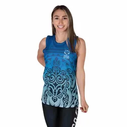 Maori Kahurangi Sleeveless T-shirt Green M Women