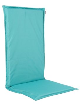 Outdoor-Hochlehnersitzkissen blau