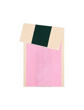 Toalla de ducha 70x140cm COMBED COTTON Rosa/Verde Oscuro rosa