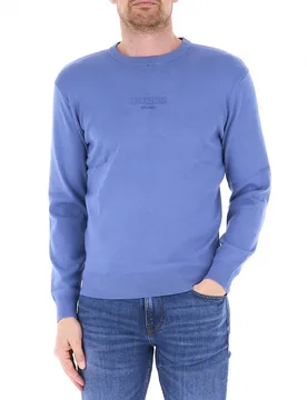 Maglione misto viscosa AZZURRO OXFORD M - Guess - FashionsVida