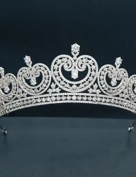 Cubic Zirconia Classic Royal Replica Tiara for Wedding,Crystal Princess Tiaras Diadem for Girl,Prom,Party Head Jewelry CH10370 - Aliexpress - FashionsVida