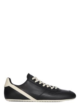 Thin Shark-Tooth Sole Sneakers with Contrasting Design