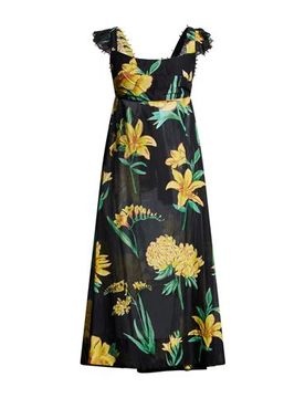 Vestido midi Mujer Negro XS Mujer