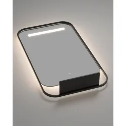 Espejo de baño cuadrado con canto redondo Concept