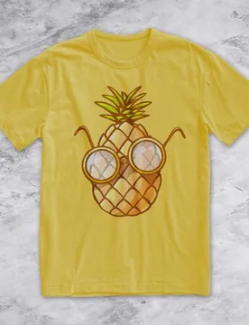 A-Yellow Pineapple Shirt - Summer Pineapple Tee - Aliexpress - FashionsVida