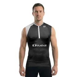 Maglietta Senza Maniche Compression Black / Grey L