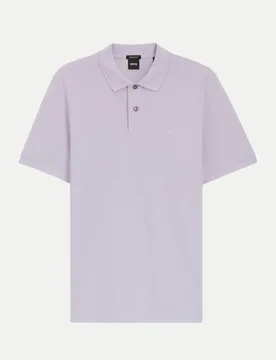 Black Poloshirt Pallas Violett XL - BOSS - FashionsVida