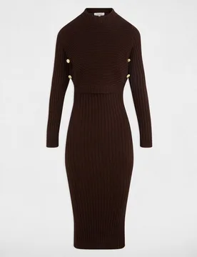 Morgan - Vestido 3-4 entallado - Morgan - FashionsVida