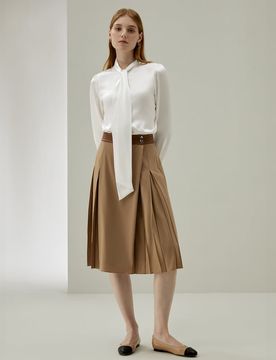 Chemisier Soie Blanc Décolleté Nœud Papillon Exagéré Charmeuse Soie Respirant Super Léger Chemises XS