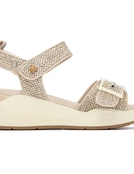 Sandali Con Zeppa 163268 Beige EU 38 - Carmela - FashionsVida