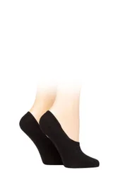 Women's 2 Pair Everyday Anti-Slip Heel Invisible Shoe Liners Black 37-38 - Black - Size: Small
