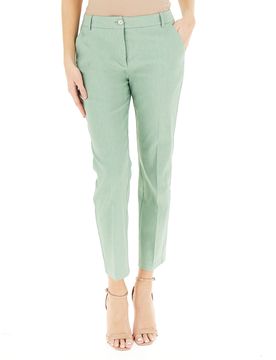 Pantalone a sigaretta VERDE CHIARO 46