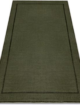 Teppiche Teppich Aura J2659a Grün - Rahmen, Linien, 80x150 Cm 80x150 Cm