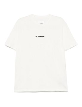 T-shirt in cotone con stampa logo