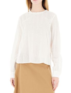 Blusa girocollo cotone BIANCO 44