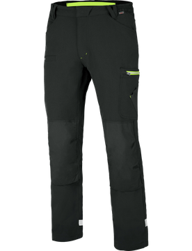 Pantalon de travail hiver Stretch Evolution Anthracite/Lime Gris foncé 34