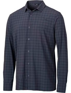 Athym camisa montaña manga larga hombre Gris (L)