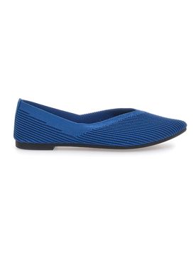 Ballerine blu in tessuto con soletta morbida PREA614 38