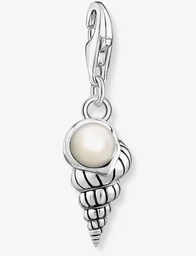 Unisex Silver Shell & White Dangle Charm 1891-082-14 - Silver - Size: One Size - Thomas sabo - FashionsVida