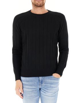 Maglione lavorato NERO 56