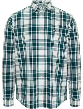 Camicia A Maniche Lunghe Reg Check Deep Seawater Big Check S