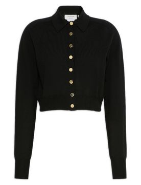 Above-the-Waist Virgin Wool Sweater with Ribbed Hem & Cuffs, Regular Fit (Model wears size M)