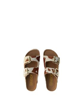 Ciabatte in pelle MARRONE 36