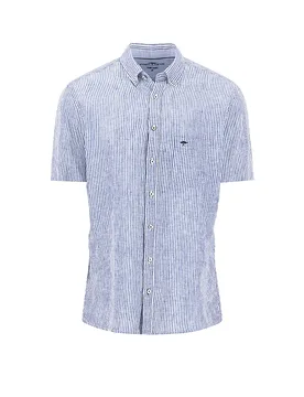 Camicia di lino azzurro XXXL - Fynch-Hatton - FashionsVida