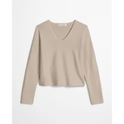 Sudadera de mujer sin costuras suelta de puro algodón orgánico