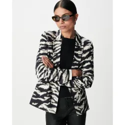 Blazer de mujer con estampado de cebra