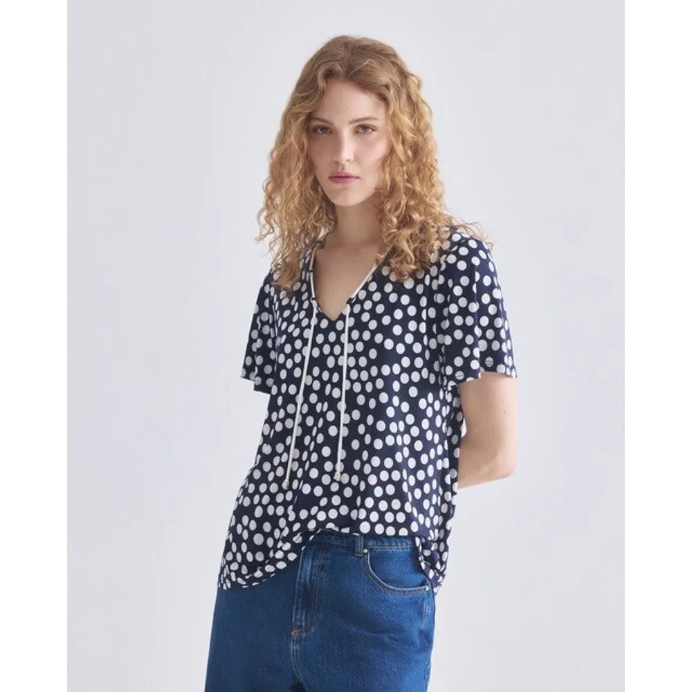 Camiseta de mujer estampada, manga corta - Zermatt - FashionsVida