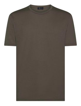 T-Shirt Fango In Lana Merino