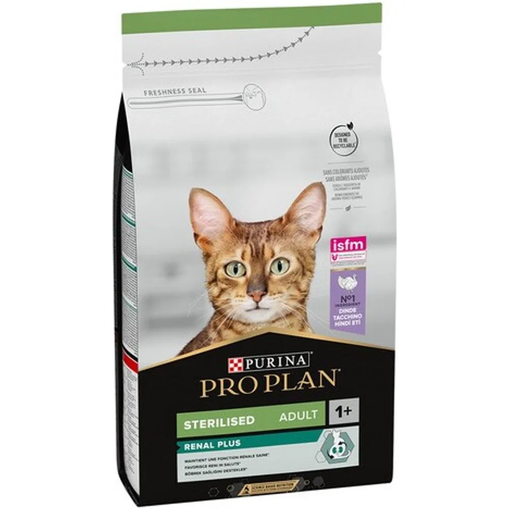 Pienso para gatos esterilizados Renal Plus pavo - Purina Pro Plan - FashionsVida