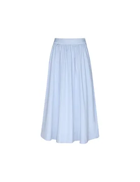 Midi falda azul claro 42 - Milano Italy - FashionsVida