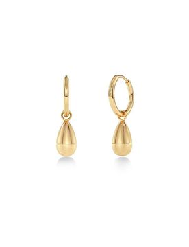 Ohrringe DROP MINI HOOPS Gold gold damen