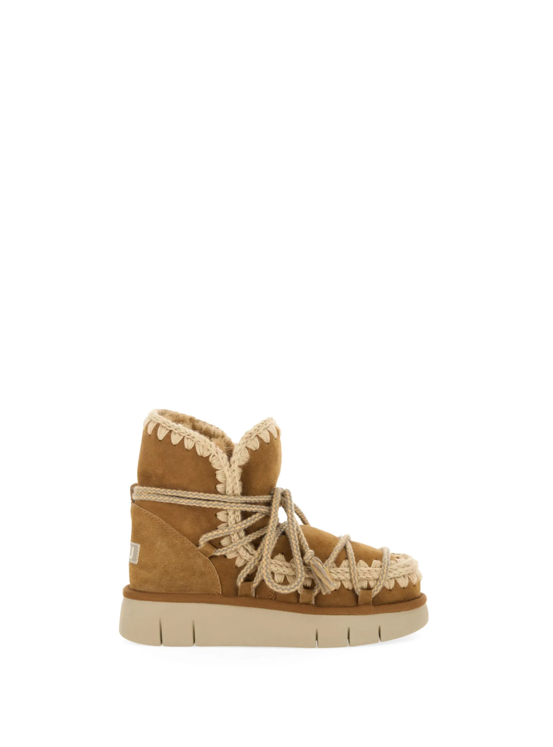 Stivaletti Eskimo lacci CAMMELLO 41 - Mou - FashionsVida
