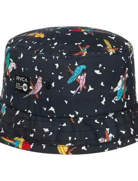 LP x KLW Bucket Cotton Hat by - black - Damen - Size: S/M (54-57 cm) - Rvca - FashionsVida