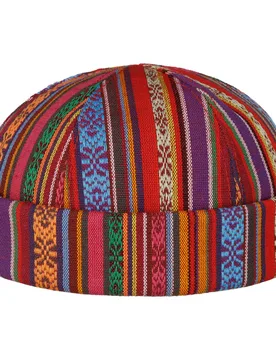 Fresh Stripes Docker Hat by - red - Unisex - Size: XL (60-61 cm) - Lierys - FashionsVida