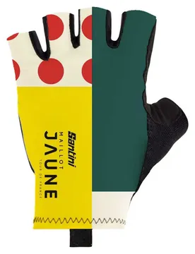 Guanti Corti Combo Tour De France Official General Leader Print