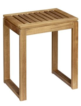 Badhocker Fondi aus Akazienholz