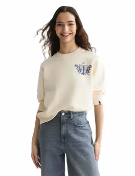 Sweat-shirt U9e01529t Eggnog XL - Scotch & Soda - FashionsVida