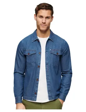 Chemise Surchemise Merchant Indigo Indigo Herringbone M